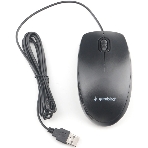 Мышь проводная Gembird MOP-200 черный, 1000 dpi, USB, кнопки - 3