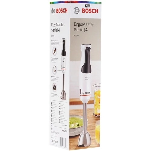 Блендер погружной Bosch MSM4W210 белый, 600 Вт, плавная регулировка