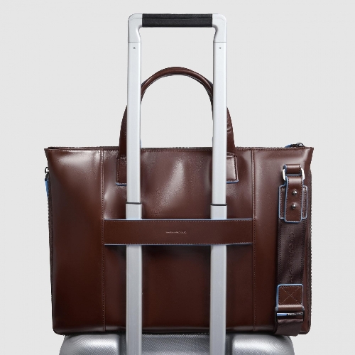 Сумка для ноутбука Piquadro Blue Square CA4021B2/MO коричневый натур.кожа