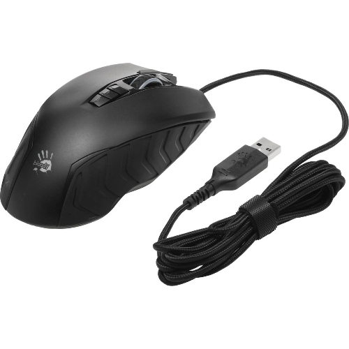 Мышь проводная A4Tech Bloody J95s черный, 8000 dpi, USB, кнопки - 9