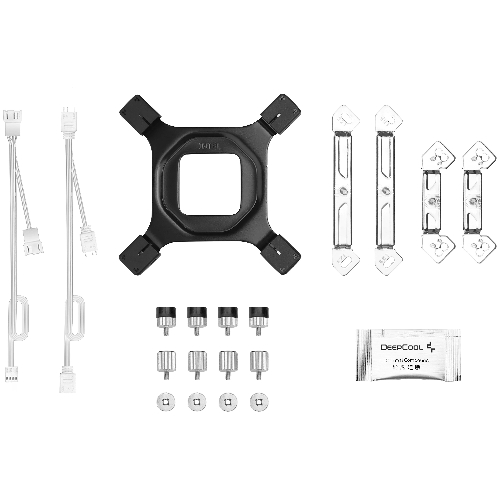 Кулер для процессора DEEPCOOL AG620 WH ARGb V2 LGA20XX/1700/1200/115X/AM5/AM4 (9шт/кор, TDP 260W, PWM, ARGb DUAL Fan 120мм, 6 тепл. трубок, белый) RET