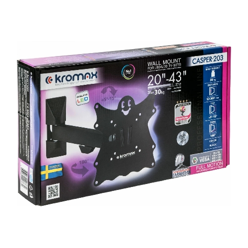Кронштейн Kromax CASPER-203 черный, 20