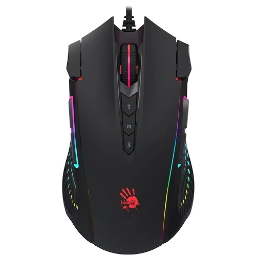 Мышь проводная A4Tech Bloody J90s черный, 8000 dpi, USB, кнопки - 12