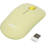 Мышь беспроводная Acer OMR205 зеленый/желтый, 1200 dpi, радиоканал, USB, кнопки - 3