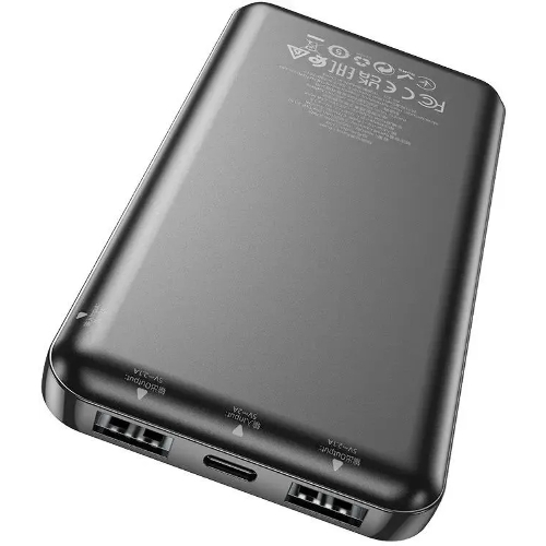 Портативный аккумулятор Hoco J100 High-ranking 10000mAh 2.1A 2xUSB-A черный