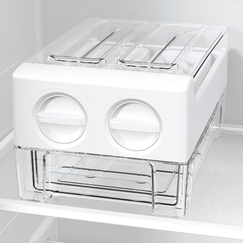 Холодильник Gorenje NRR9185EAXLWD серебристый двухкамерный 353/191л морозилка снизу, No Frost, Side by Side