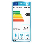 Холодильник Hyundai CT2551WT белый двухкамерный 166/40л морозилка сверху