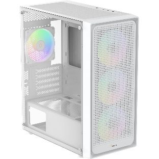Корпус Ocypus Gamma C50 WH ARGB, Mini-Tower, белый, 4 x 120 мм