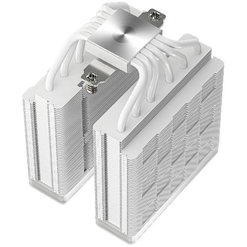 Кулер для процессора DEEPCOOL AG620 WH ARGb V2 LGA20XX/1700/1200/115X/AM5/AM4 (9шт/кор, TDP 260W, PWM, ARGb DUAL Fan 120мм, 6 тепл. трубок, белый) RET