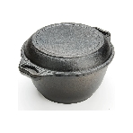 Кастрюля с крышкой-сковородой Mayer&Boch MB 26025 3.0 л, 24 см, чугунная