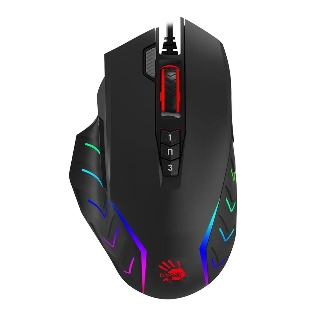 Мышь проводная A4Tech Bloody J95s черный, 8000 dpi, USB, кнопки - 9