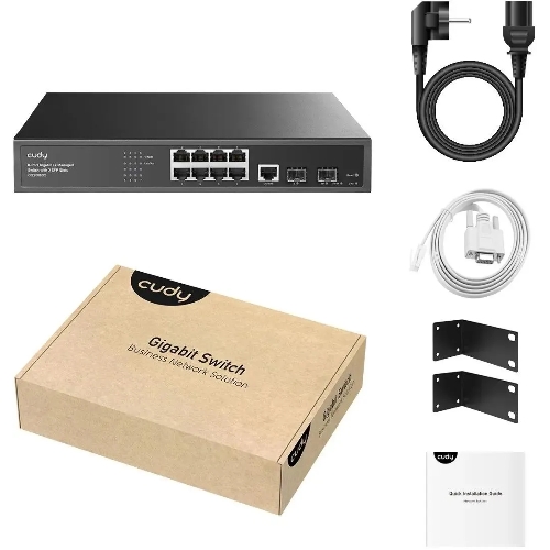Коммутатор Cudy GS2008S2, 8×1 Гбит/с, 2×1 Гбит/с SFP