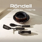 Набор посуды Rondell Kortado7 предм. (сковорода 26х5,5, сковорода 28х5,5, ковш 16х8, кастрюля 20х9,5, съемная ручка