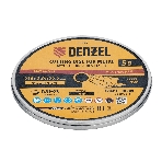 Круг отрезной по металлу Denzel 230 х 2,0 х 22,2 мм, A36TBF, в метал. банке, 5 шт.