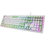 Клавиатура Defender Karon GK-129 проводная, USB Type-A, белый/зеленый