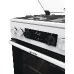 Плита Газовая Gorenje GGI5C22WF, газовая духовка, стеклянная крышка, чугун, белый