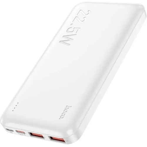 Портативный аккумулятор Hoco J101 Astute 10000mAh QC3.0/PD3.0 22.5W 5A 2xUSB-A/USB-C белый (J101 ASTUTE белый)