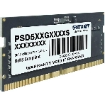 Оперативная память Patriot Signature, DDR5, 8GB (1x8 GB), 5600 MHz, CL46, SO-DIMM