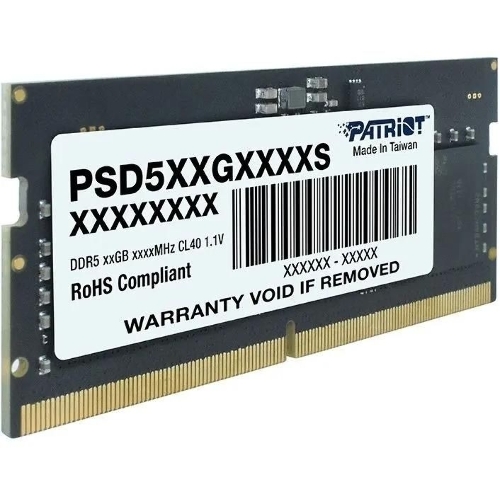 Оперативная память Patriot Signature, DDR5, 8GB (1x8 GB), 5600 MHz, CL46, SO-DIMM