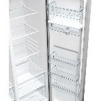 Холодильник Gorenje NRR9185EAXLWD серебристый двухкамерный 353/191л морозилка снизу, No Frost, Side by Side