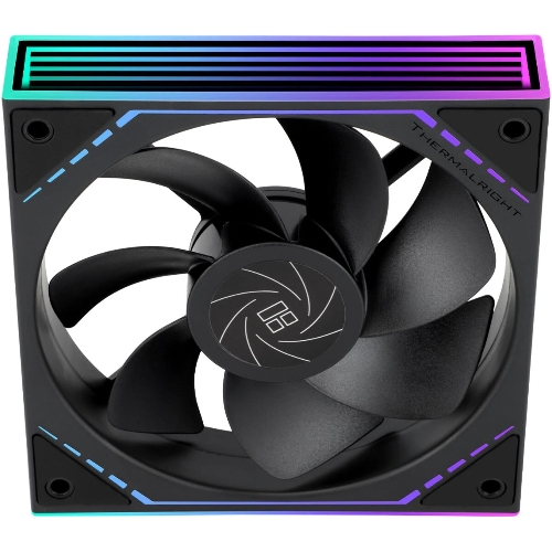 Кулер для корпуса Thermalright TL-M12R Reverse (124x120x25mm, 4-pin PWM, ARGB, 42.6CFM, 23.2dBA, 1500RPM, черный)
