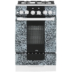 Плита газовая Gefest 5500-02 0113 мрамор, конфорок 4 шт, духовка 52 л, 50 см x 85 см x 58.5 см