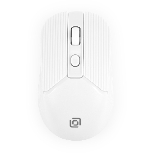 Мышь беспроводная Oklick 509MW белый, 1600 dpi, радиоканал, USB, кнопки - 4
