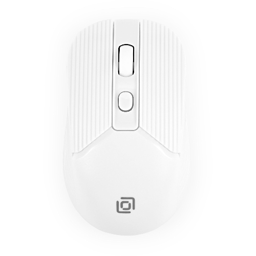 Мышь беспроводная Oklick 509MW белый, 1600 dpi, радиоканал, USB, кнопки - 4