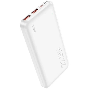 Портативный аккумулятор Hoco J101 Astute 10000mAh QC3.0/PD3.0 22.5W 5A 2xUSB-A/USB-C белый (J101 ASTUTE белый)