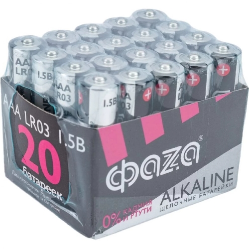Элемент питания JazzWay LR03 (AAA) алкалиновая уп. 20 шт. ФАZА Alkaline Pack-20