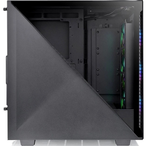 Компьютерный корпус Thermaltake Divider 300 TG ARGb черный без БП ATX 2x120мм 2xUSB 3.0 audio front door bott PSU