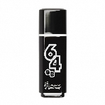 Флешка USB Smartbuy 64 Gb USB Smartbuy Glossy series черный (SB64 GbGS-K)