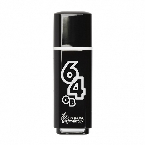 Флешка USB Smartbuy 64 Gb USB Smartbuy Glossy series черный (SB64 GbGS-K)
