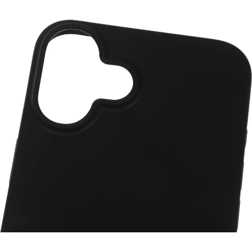 Чехол (клип-кейс) BoraSCO для Apple iPhone 16 Plus Silicone Case черный (73521)