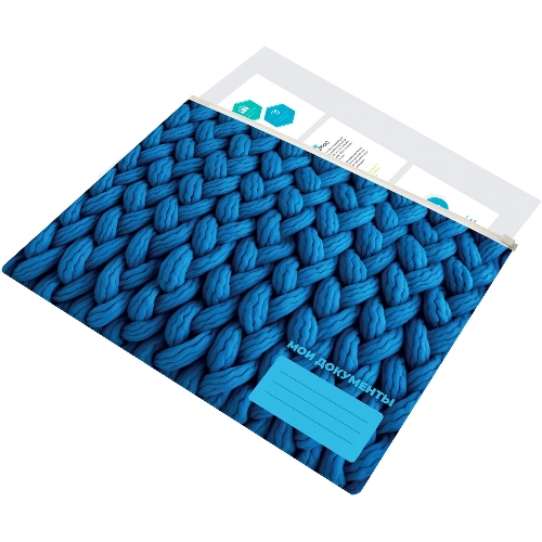 Папка на молнии ZIP Silwerhof FABRIC A4+ ПВХ 0.25мм