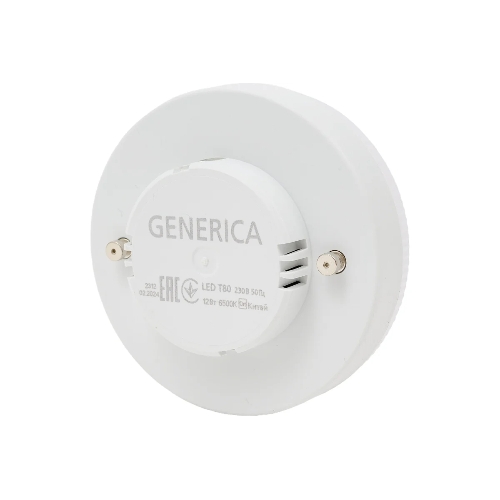 Лампа светодиодная GENERICA LL-T80-12-230-65-GX53-G T80 12Вт таблетка 6500К GX53 230В