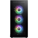 Компьютерный корпус Thermaltake Divider 300 TG ARGb черный без БП ATX 2x120мм 2xUSB 3.0 audio front door bott PSU