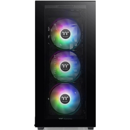 Компьютерный корпус Thermaltake Divider 300 TG ARGb черный без БП ATX 2x120мм 2xUSB 3.0 audio front door bott PSU