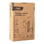 Многофункциональная отвертка 8-в-1 Deli DL636009 1шт ручка, 3 бита Phillips: PH0, PH1, PH2, 3 насадки с прорезями: 3 мм, 5 мм, 6 мм,2 специальные биты: точечные, Y-образные. Материал хвостовика: Cr-V.