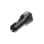 Автомобильное зарядное устройство OLMIO Type-C + USB, 20W, PowerDelivery, QuickCharge3.0, черное