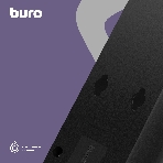 Сетевой фильтр Buro 500SH-1.8-B 1.8 м, 5 розеток, черный, коробка
