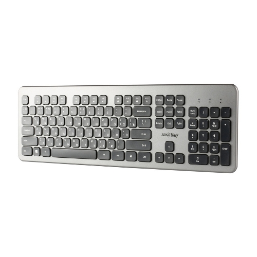 Комплект клавиатура+мышь Smartbuy 233375AG беспроводной, USB, 1600 DPI, серебристый