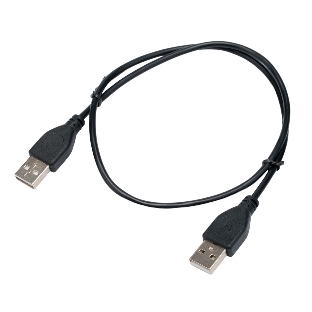 Кабель USB2.0 Cablexpert CC-USB2-AMAM-0.6M, AM/AM, экран, 28/26AWG, медь, Pro, 0.6м, черный, пакет