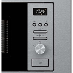 Встраиваемая микроволновая печь Gorenje BM201AG1X нержавеющая сталь, 20 л, 800 Вт, переключатели - поворотный механизм/кнопки