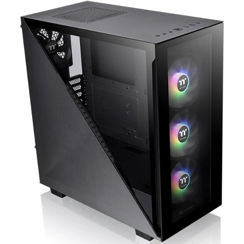 Компьютерный корпус Thermaltake Divider 300 TG ARGb черный без БП ATX 2x120мм 2xUSB 3.0 audio front door bott PSU