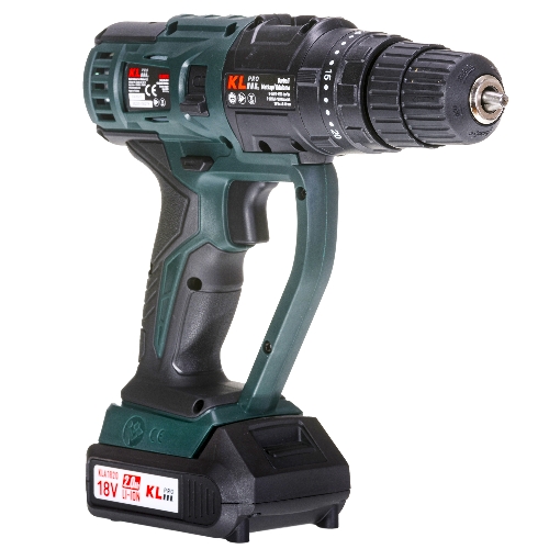 Дрель-шуруповерт Klpro KLMS18-20, 18 В, 2 Ач, 28 Нм, щеточный, ударный