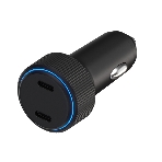 Автомобильное зарядное устройство Maxvi CCM-MS605PD 66W 6A (2xType-C, QC3.0 PD3.0) черный