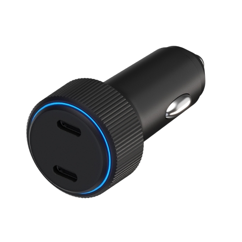 Автомобильное зарядное устройство Maxvi CCM-MS605PD 66W 6A (2xType-C, QC3.0 PD3.0) черный