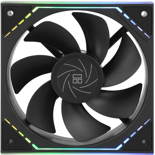 Кулер для корпуса Thermalright TL-M12R Reverse (124x120x25mm, 4-pin PWM, ARGB, 42.6CFM, 23.2dBA, 1500RPM, черный)