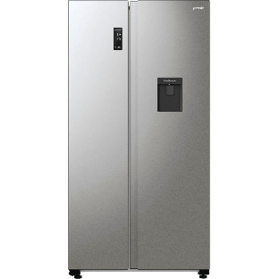 Холодильник Gorenje NRR9185EAXLWD серебристый двухкамерный 353/191л морозилка снизу, No Frost, Side by Side
